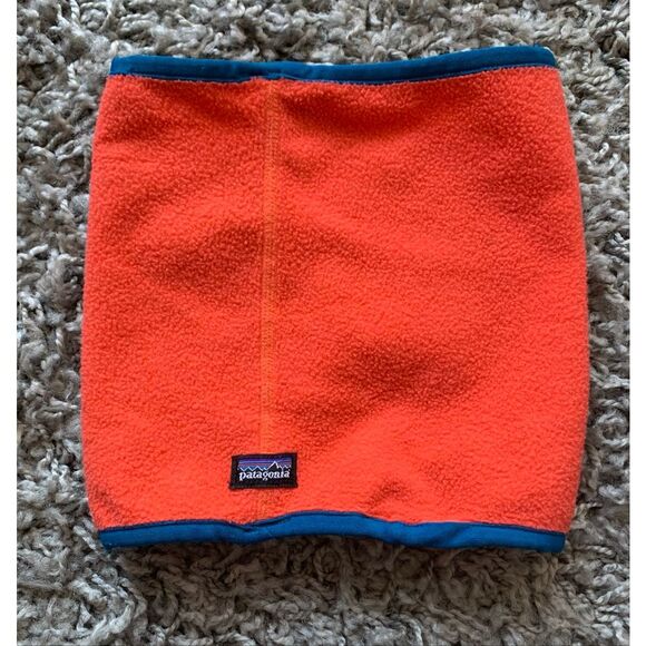 Patagonia orange Fleece Neck Gaiter Balaclava WINTER adult O/S - Picture 1 of 4